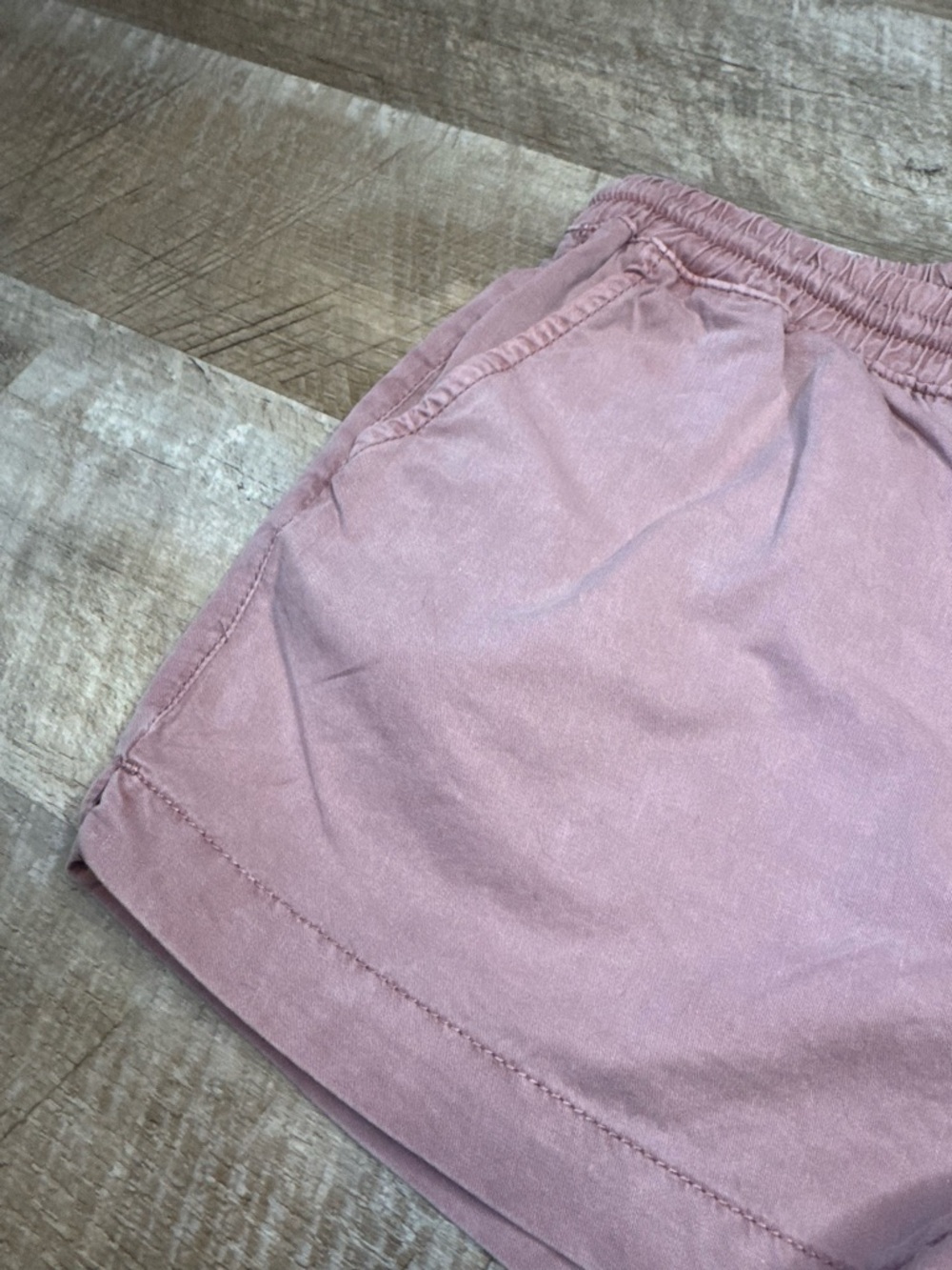 Celebrity Pink Dusty Mauve Drawstring Shorts, Front & Back Pockets - Picture 2 of 11